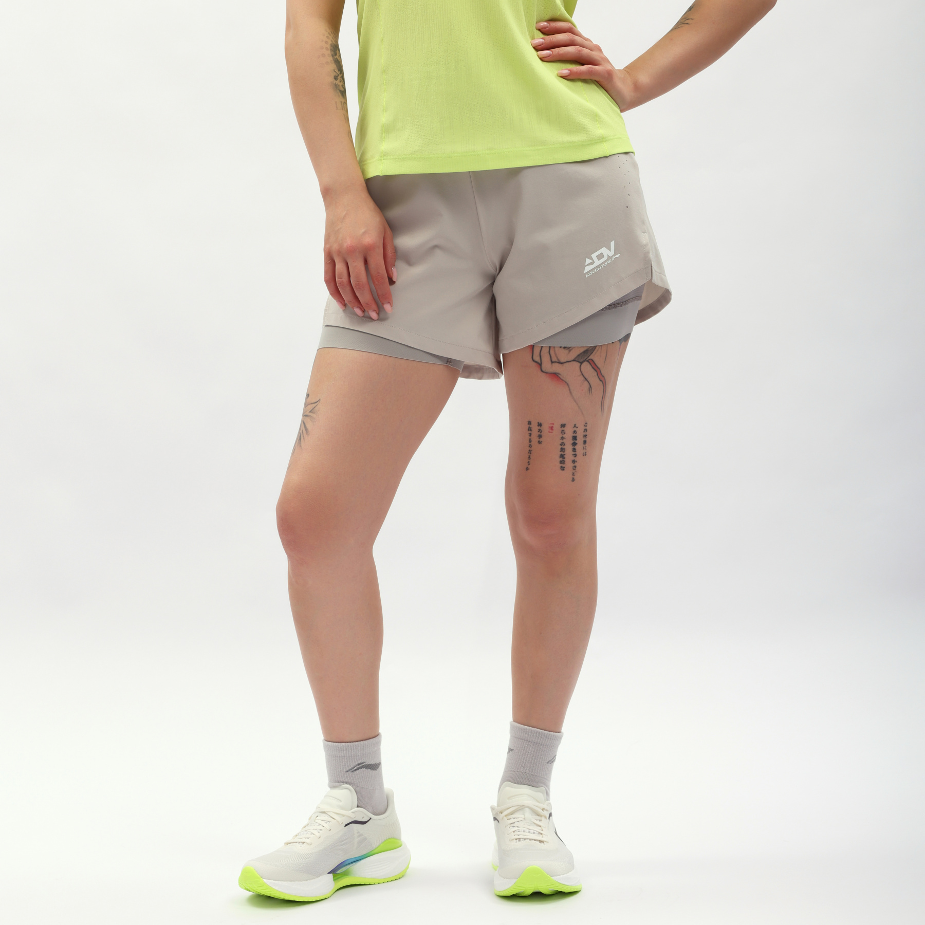AKSW602-1 Брюки спортивные Trail Running серый